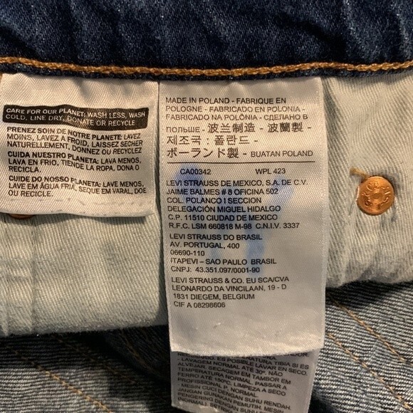 Men's ‎ Levi 541 burgundy tab jeans- size 40x32 - Picture 6 of 7